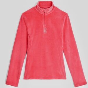 Spyder “Shimmer Bug” Coral Quarter-Zip Fleece